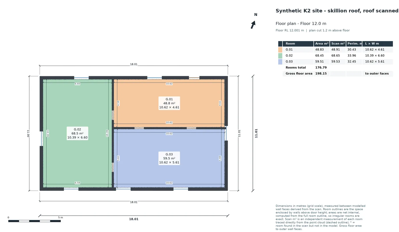 Measured floor plan